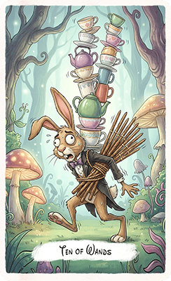 The Moon tarot card